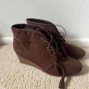 Dr Scholls wedge booties